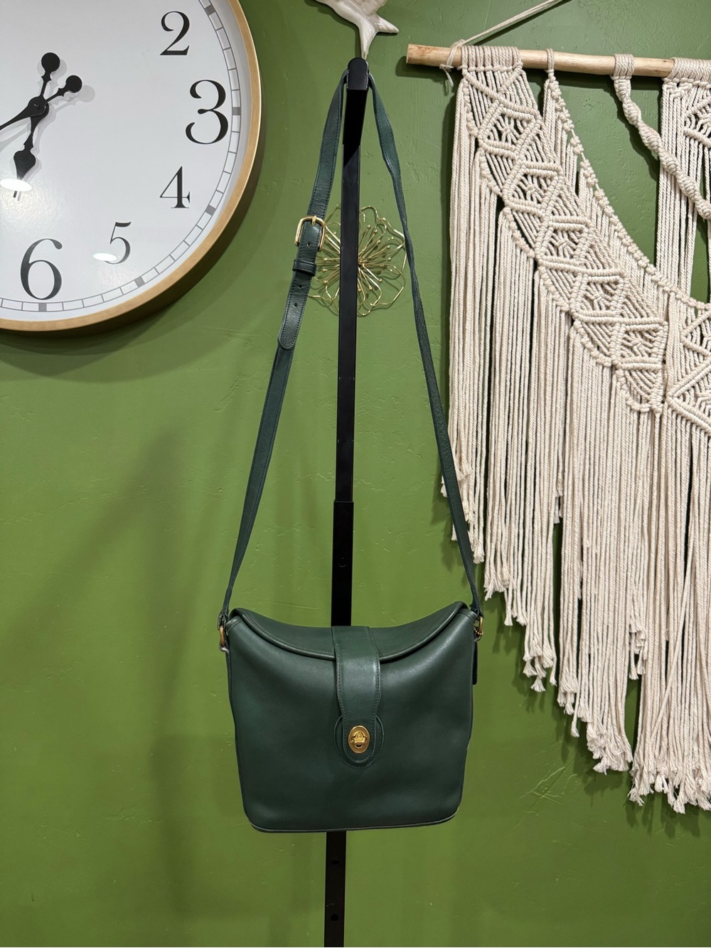 Coach Vintage Nottingham Binocular Bag Bottle Green